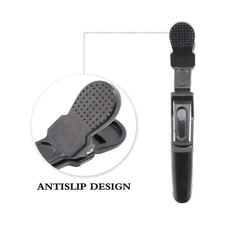 Κλιπ μαλλιών Άνετα αντιολισθητικά ελαφριά μαύρα κλιπ μαλλιών Αξεσουάρ κοπής για κομμωτήριο_voghion.com