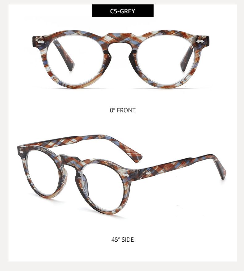 High Quality Japanese Designer Glasses Frame Full Frame Men And Women Trendy HD Reading Glasses Computer Mirror_voghion.com