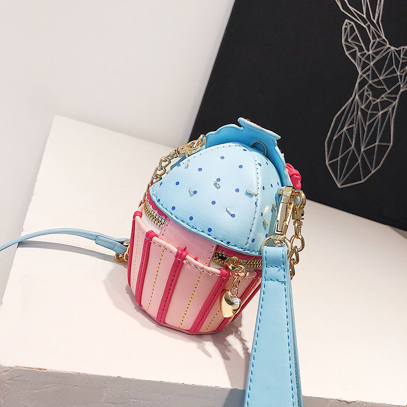 Autumn and winter new fashion lady personality creative net red ice cream cartoon cute chain crossbody bag_voghion.com
