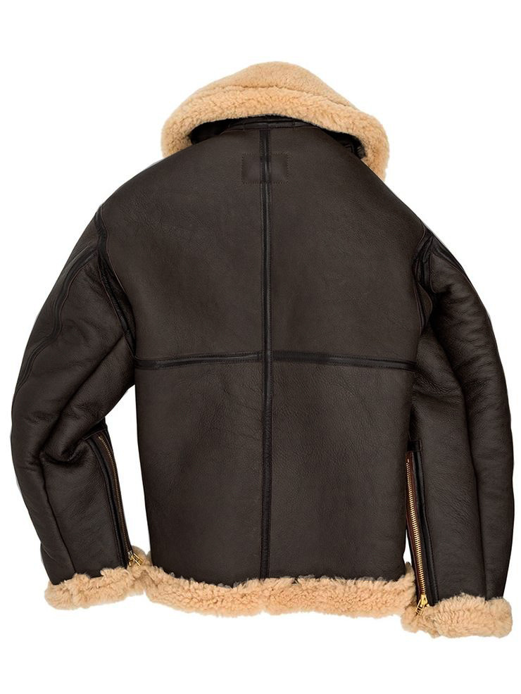 Herrkläder päls en tjock kors tung läderrock päls en_voghion.com