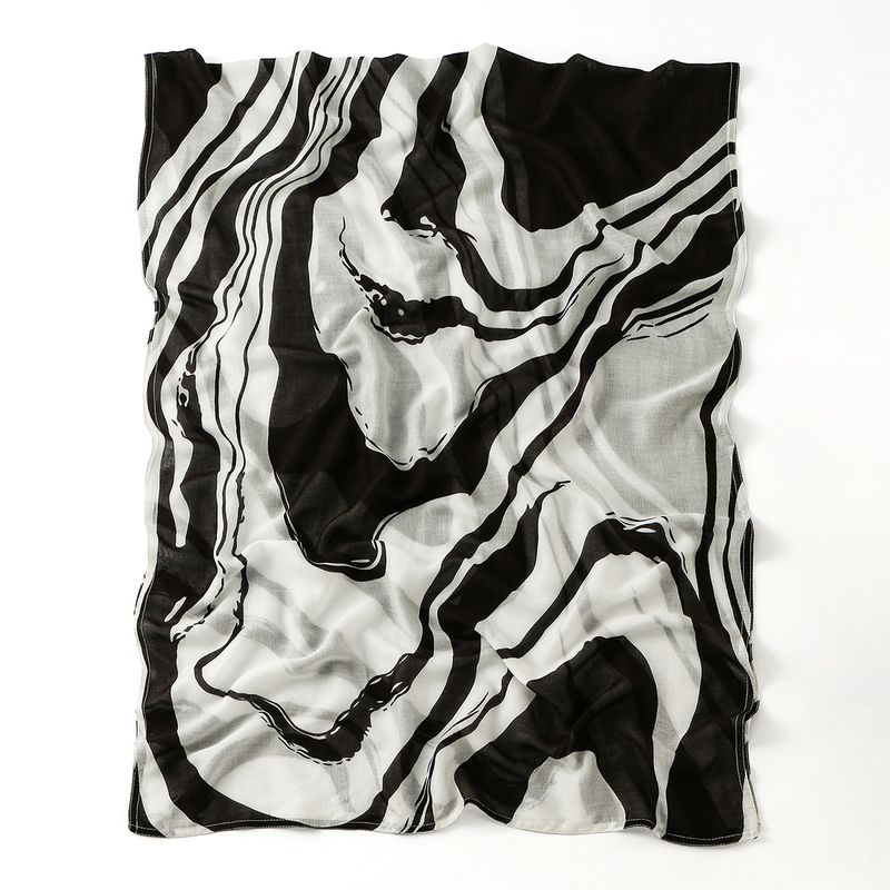 Women's Scarve Classic Popular Leopard Print Cotton Long Scarf Retro Trend Zebra Print Headscarf Women Spot_voghion.com