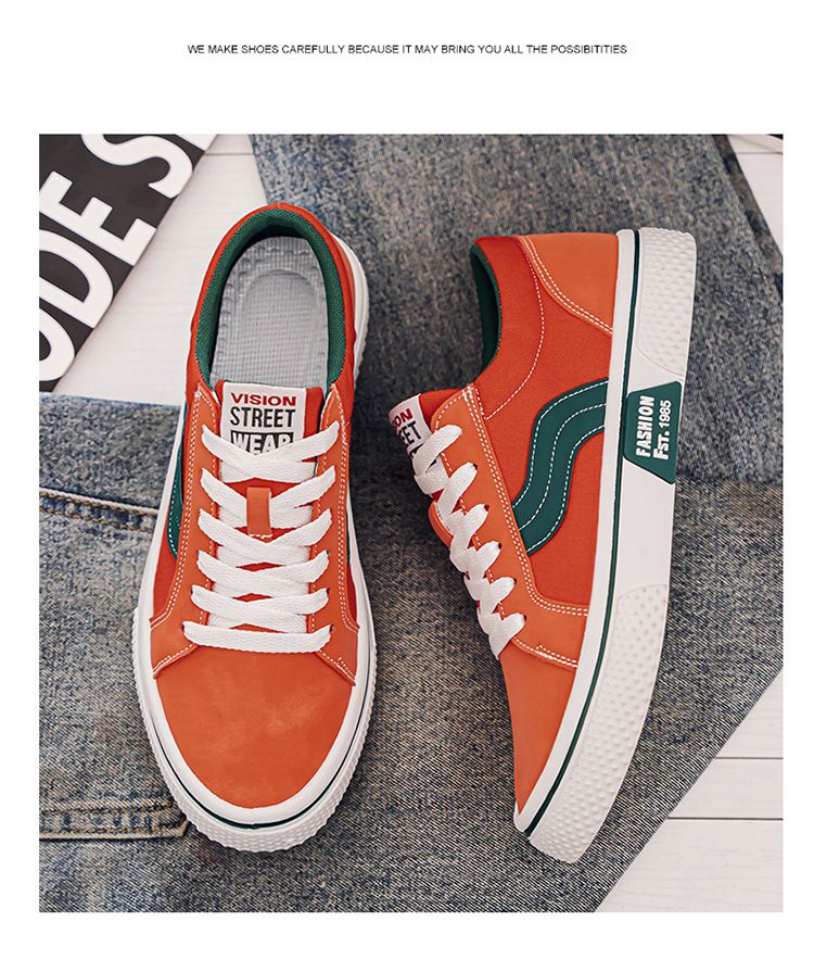 Men's Breathable Skateboard Shoes - Lightweight Casual Sneakers With Soft Rubber Sole For Everyday Comfort & Style_voghion.com