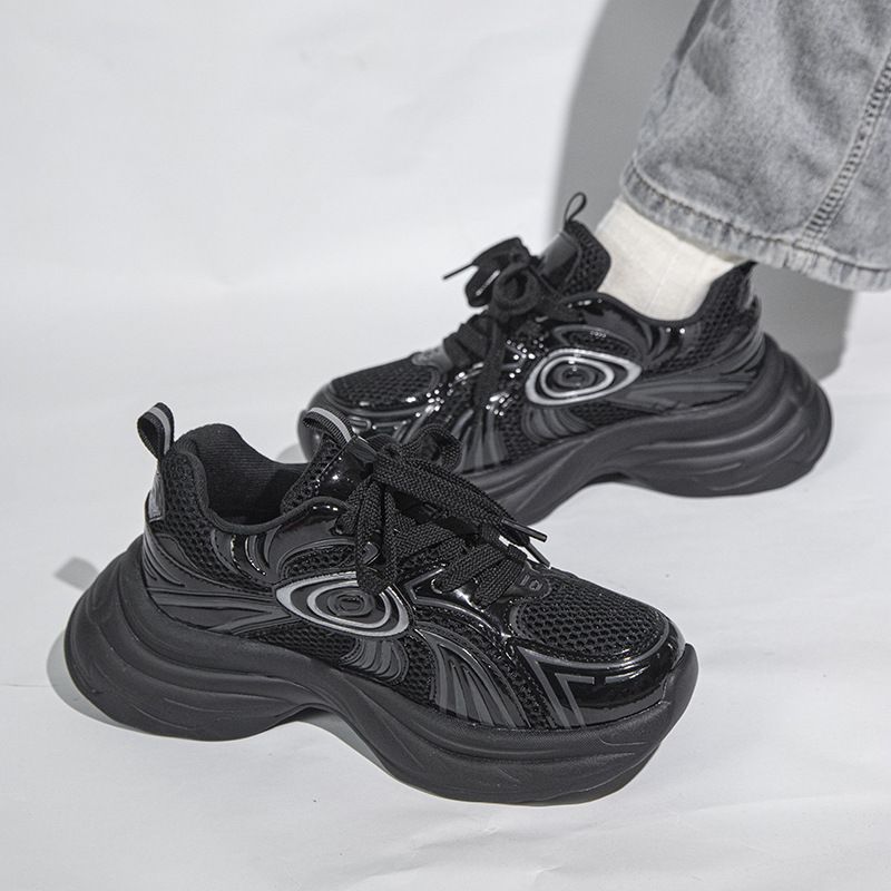 Sneakers robuste per donna, tendenza autunno 2023, nuove suole spesse, versatili, sportive, casual, per aumentare l'altezza, da corsa_voghion.com