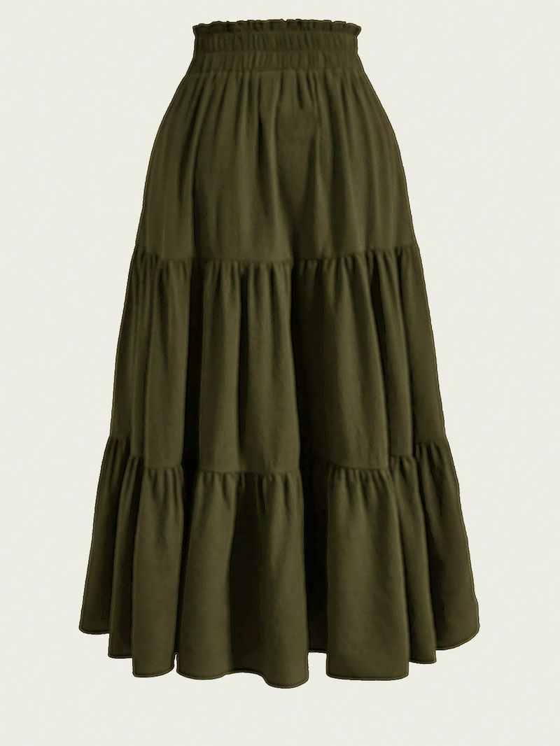 Gonna a strati a trapezio elegante da donna_voghion.com