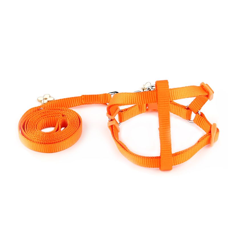 Tweede generatie verbeterde versie effen harnas met pruimenbloesem ornament huisdier borstband nylon hondenriem_voghion.com