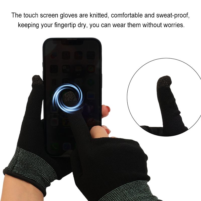4-1 Pair Gaming Finger Thumb Sleeve Gloves For Gamers Non-scratch Portable Mobile Gaming Gloves Accessories_voghion.com