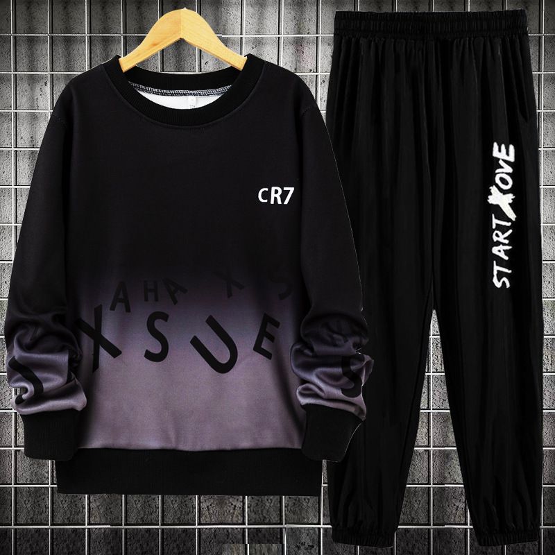 Ragazzi e adolescenti 2024 nuovo completo felpa a maniche lunghe per ragazzi più grandi, bel completo pantaloni per bambini in due pezzi_voghion.com