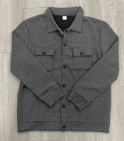 Herren-Arbeitsjacke aus Waffelstrick – Freizeitmantel mit Paris-Schriftzug (S-XXXL)_voghion.com