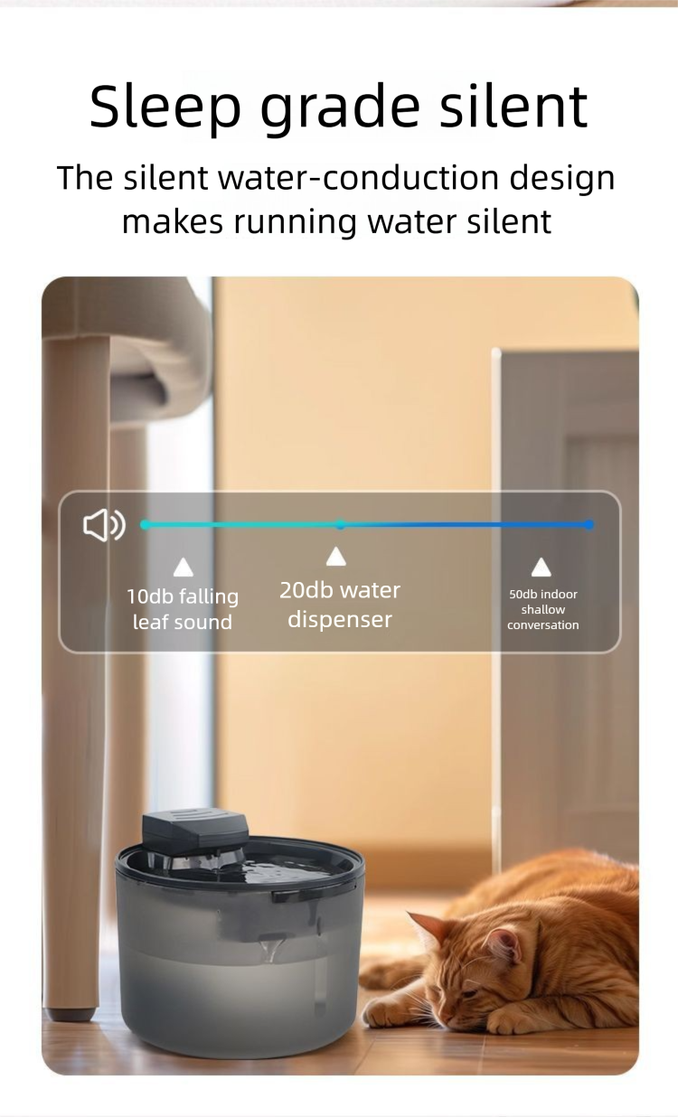 Dispenser 1.5L Large Capacity Automatic Circulation Smart Water Fountain Silent Cat Dog Drinking Bowl Pet Supplies_voghion.com