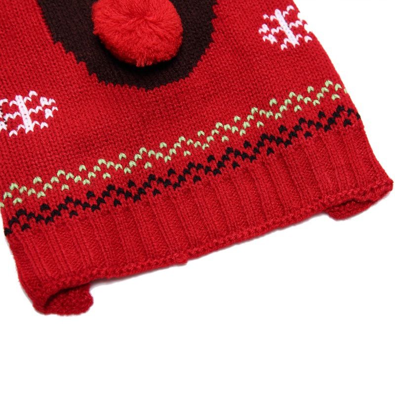 Christmas pet Clothing Red Nose Deer pet sweater Poodle Teddy Small medium large dog sweater_voghion.com