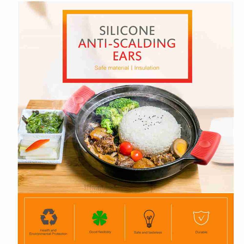 3er-Set Silikon-Ofenhandschuhe mit Hitzeisolierung, Topflappen, Topfgriffen und Anti-Heiß-Topfclips – Küchenhelfer und Zubehör_voghion.com