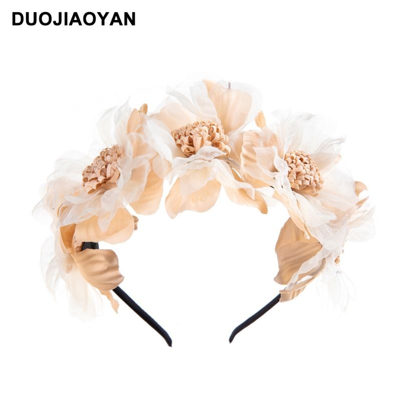 Fascia per capelli con fiori per bambini in tessuto con margherita e girasole, accessorio per capelli con foto, in vendita in Europa e America_voghion.com