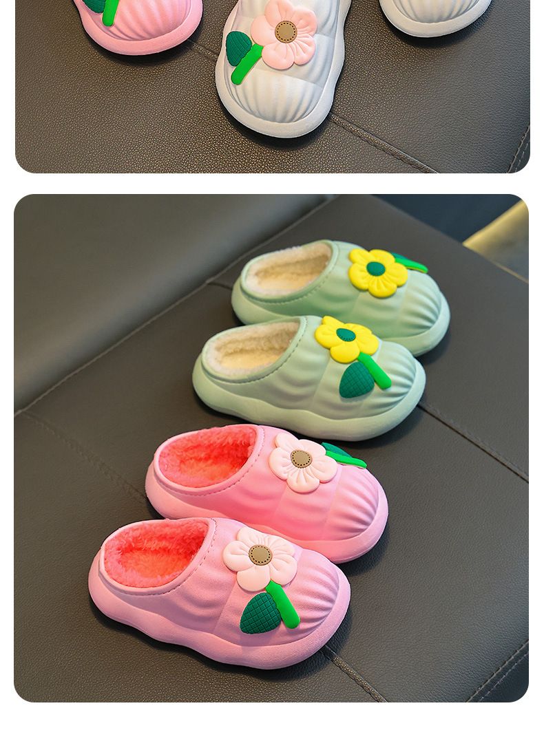 Scarpe in cotone per bambini principessa vento autunno e inverno calde e vellutate impermeabili neonato bambino pantofole in cotone soffice fodera in cotone pantofole antiscivolo_voghion.com