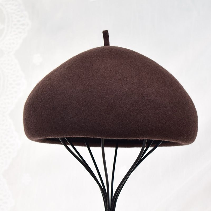 Muotivillaiset naisten ranskalaistyyliset pipohatut, naisten pillerirasiamekko, baskeri, talvikoristehattu_voghion.com