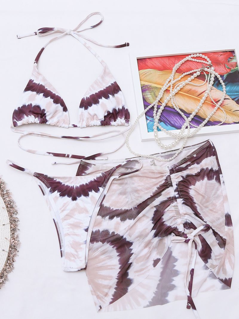 dreiteiliger Bikini-Badeanzug aus Netzstoff_voghion.com