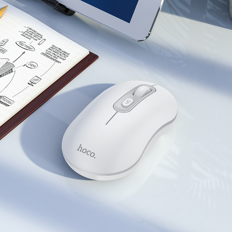 Nuevo mouse inalámbrico para computadora portátil de oficina HOCO Haoku GM21 de 2.4G con botones 4D_voghion.com
