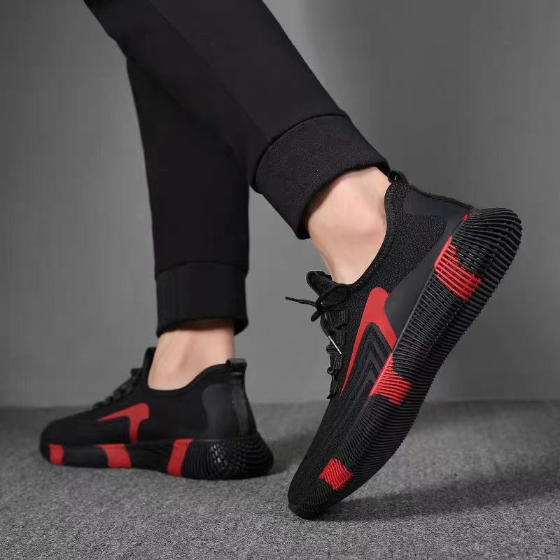 Herren-Arbeitsschuhe, Sportschuhe, Freizeitschuhe, Turnschuhe, Gummisohle, Fußgewölbeunterstützung, vielseitig, leicht zu reinigen, Schuhwerk, Turnschuhe_voghion.com