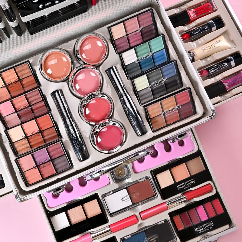 MissYoung Professional 8-kleuren oogschaduwpalet make-upset - vakantiegeschenkset voor schoonheidsspecialisten en beautyliefhebbers (MC1149)_voghion.com