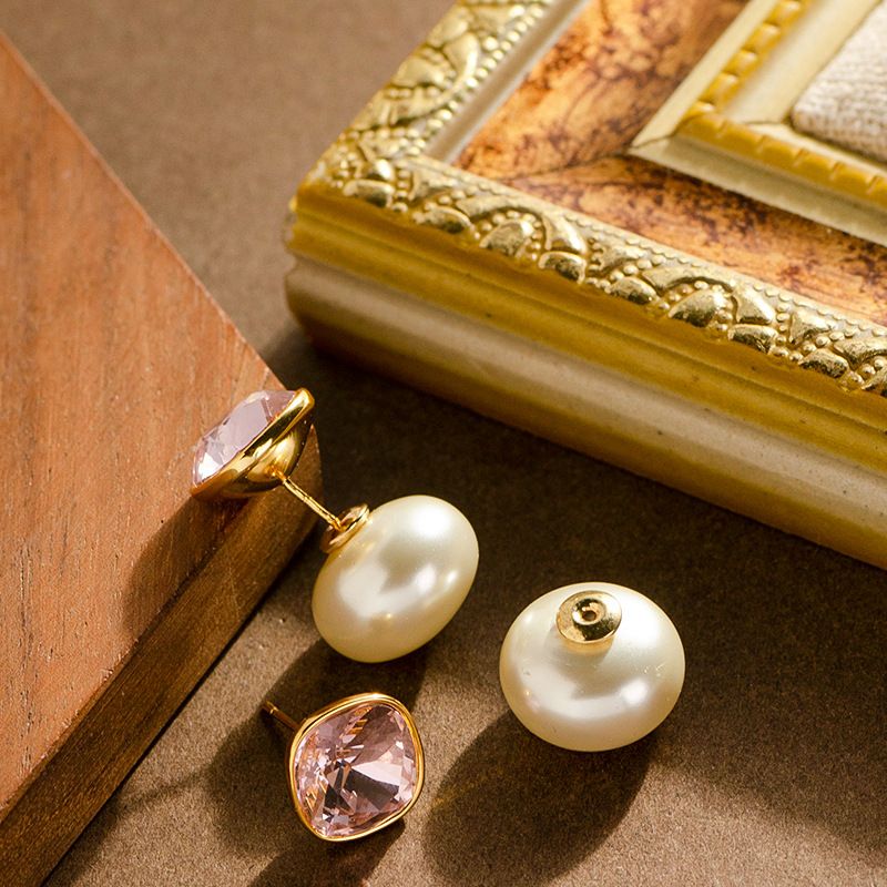 Eleganter französischer Duft im kleinen Stil, mit doppelseitiger Kristallperle auf Vorder- und Rückseite, High-End-Gefühl für Damen,_voghion.com