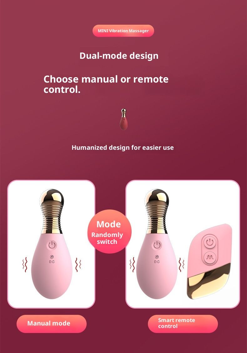 LuvBox Mini-Parfüm-Vibrator mit starker Vibration, kabelloser Fernbedienung und variabler Frequenz, einführbares Sexspielzeug für Erwachsene_voghion.com