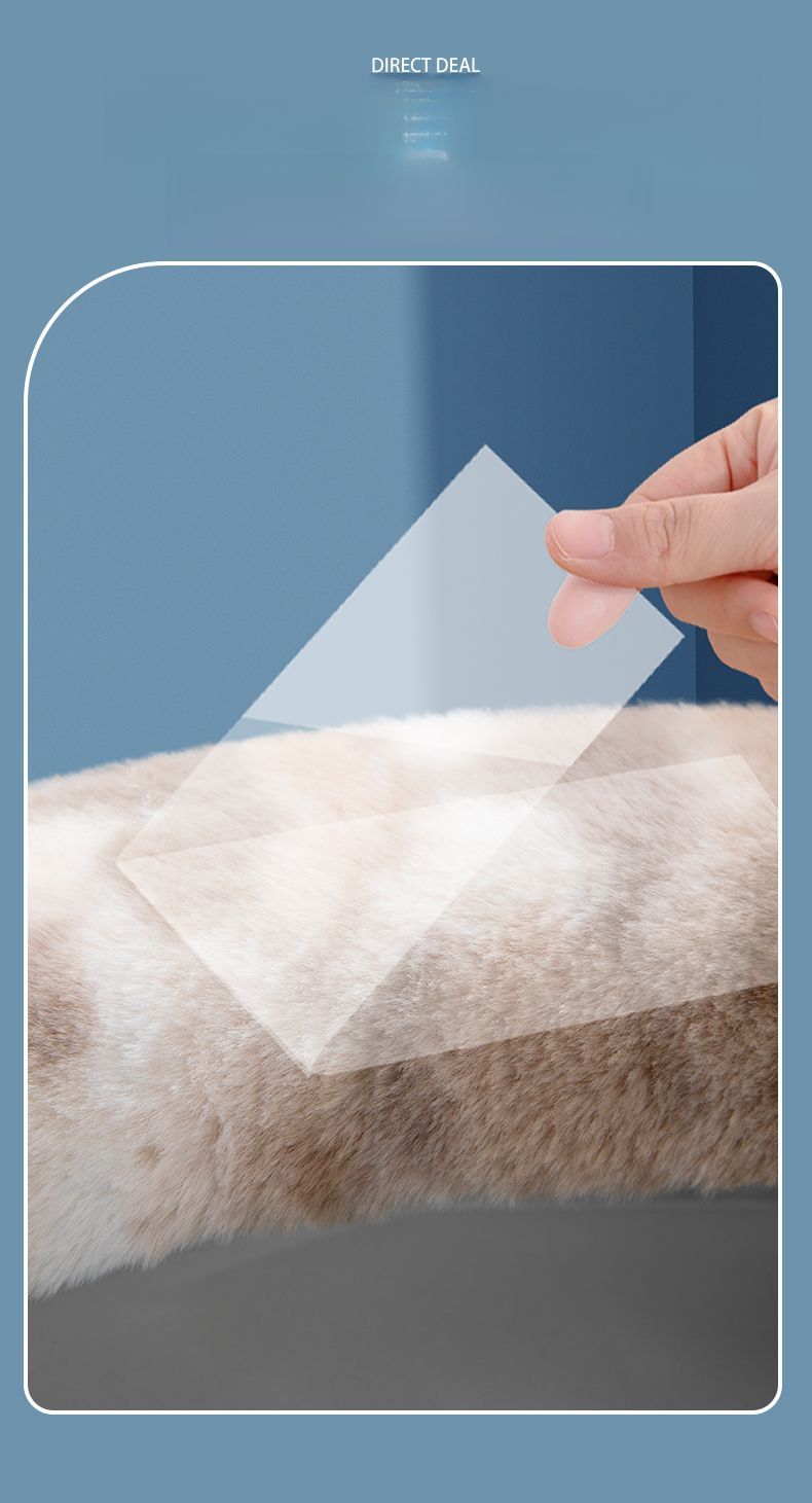 Coussin de siège de toilette épais en peluche avec anneau de fermeture éclair et motif dessin animé, universel pour l'automne et l'hiver_voghion.com