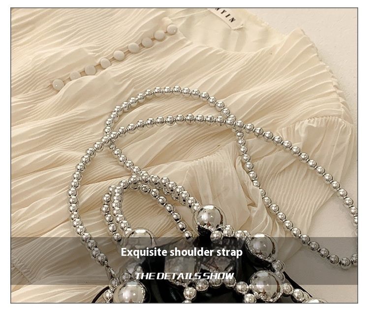 2024 borsa a tracolla diagonale primavera ed estate mini figlia per bambini borsa a mano con perle perline nuova genitore-figlio_voghion.com