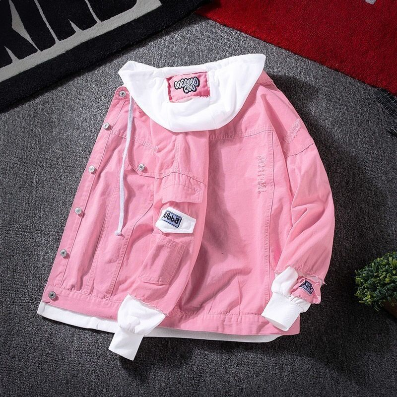Men's Denim Winter New Loose Korean Style Trendy Handsome Jacket Student Tops Spring And Autumn_voghion.com