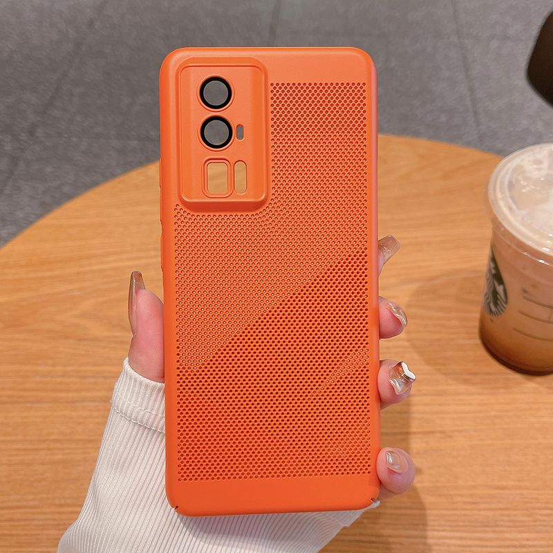 Funda de disipación de calor de malla de enfriamiento para Xiaomi 13 14 Lite Ultra Poco f5 Redmi Note 11 12 Pro Plus Funda transpirable_voghion.com