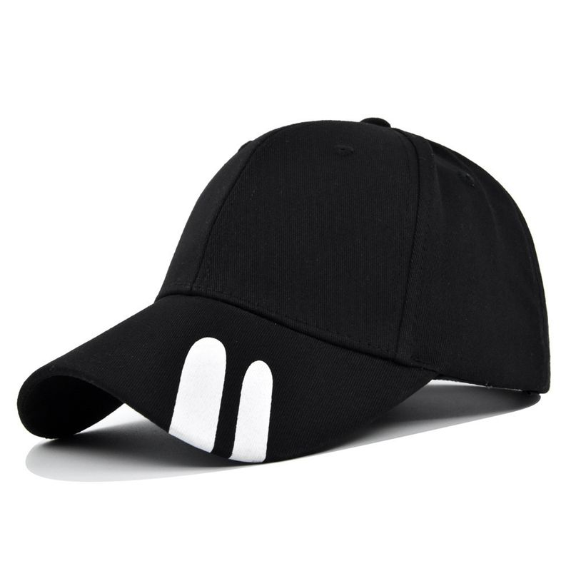 Graffiti baseball Korean version printed parallel bar wide curved brimmed duckbill cap outdoor_voghion.com