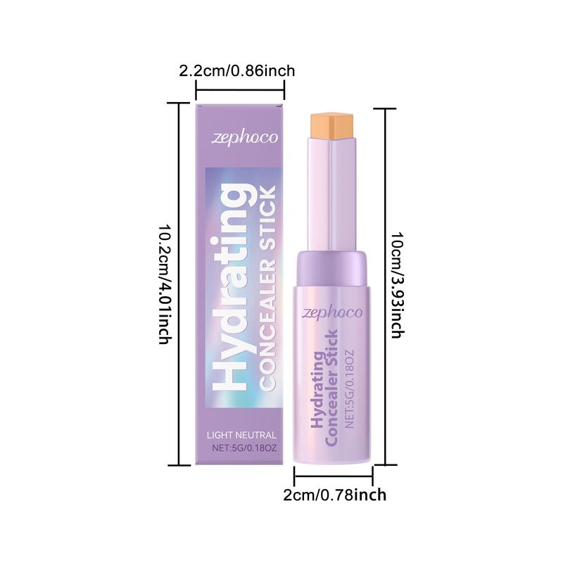 Zephoco Natural Color Täglich tragbar Glattes Gesicht Nasenschatten Kontur 3D Concealer Stick_voghion.com