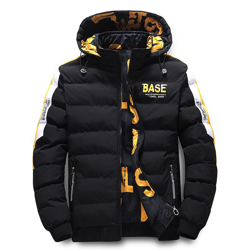 Wendbare Herren-Baumwolljacke, Outdoor-Winterkleidung für junge Männer, verdickter Mantel mit abnehmbarer Kapuze, Kälteschutz, lässige Baumwolljacke_voghion.com