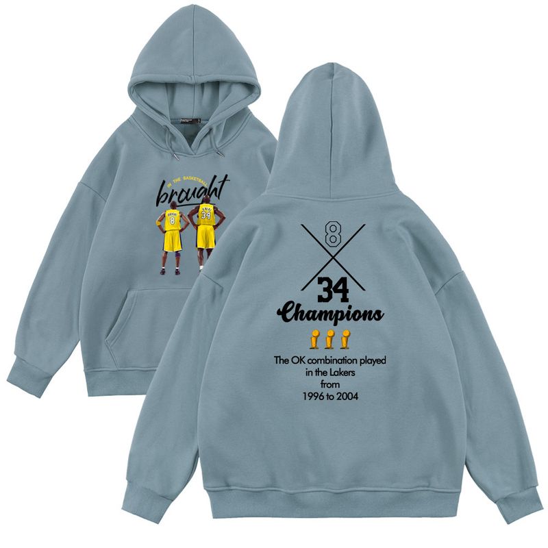 Felpa con cappuccio da basket Ok3 Crown da 370G, unisex, stampata su entrambi i lati, ampia, autunno/inverno, etichetta di moda_voghion.com
