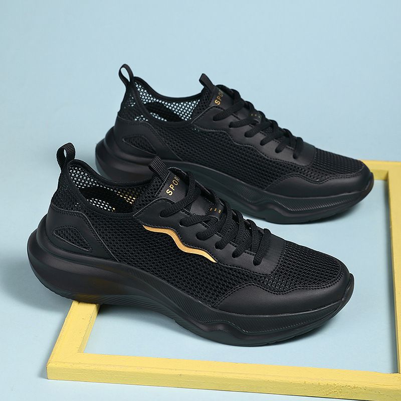 Dünne Freizeitschuhe aus Mesh für Herren im Freien, große Größe 45, hohl, leicht, Laufsport-Sandalen, 46, Urlaubs-Wanderschuhe_voghion.com