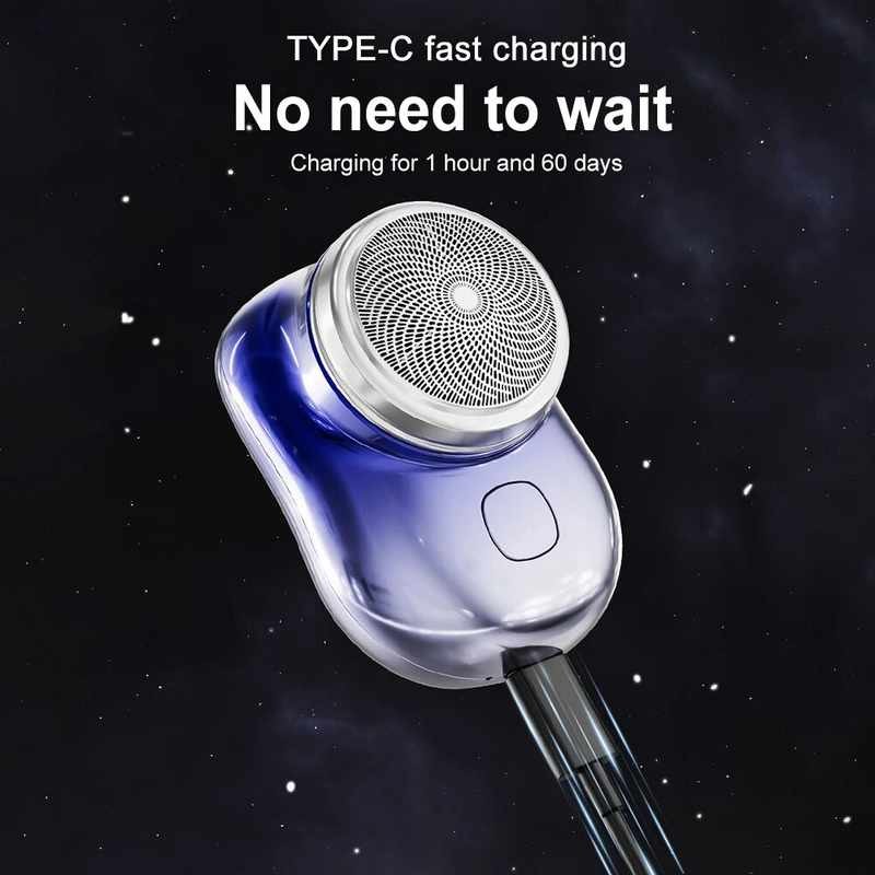 1pc Mini upgraded with 6-blade portable mini charging travel electric shaver for men's shavers_voghion.com