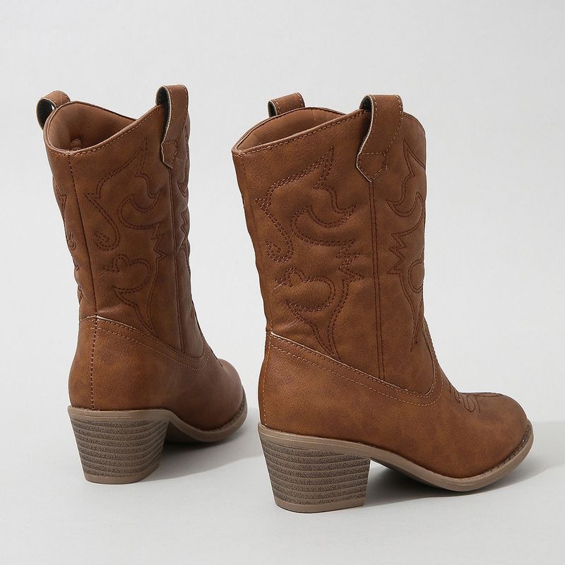 Kinderschuhe Kinderstiefel Herbst und Winter neue Mädchen weiche Sohle Mode Retro Lederstiefel mittlere und große Kinder Netz Promistiefel_voghion.com