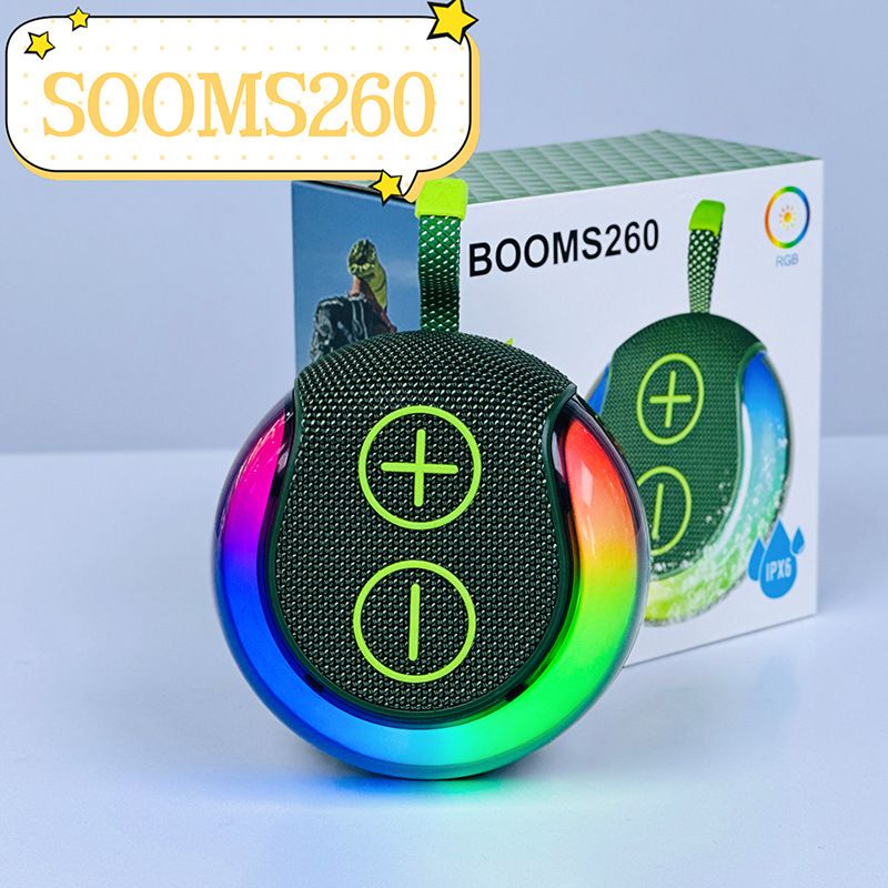 Handheld portable outdoor mini home RGB light effect subwoofer card insertion Bluetooth small speaker boom 260_voghion.com