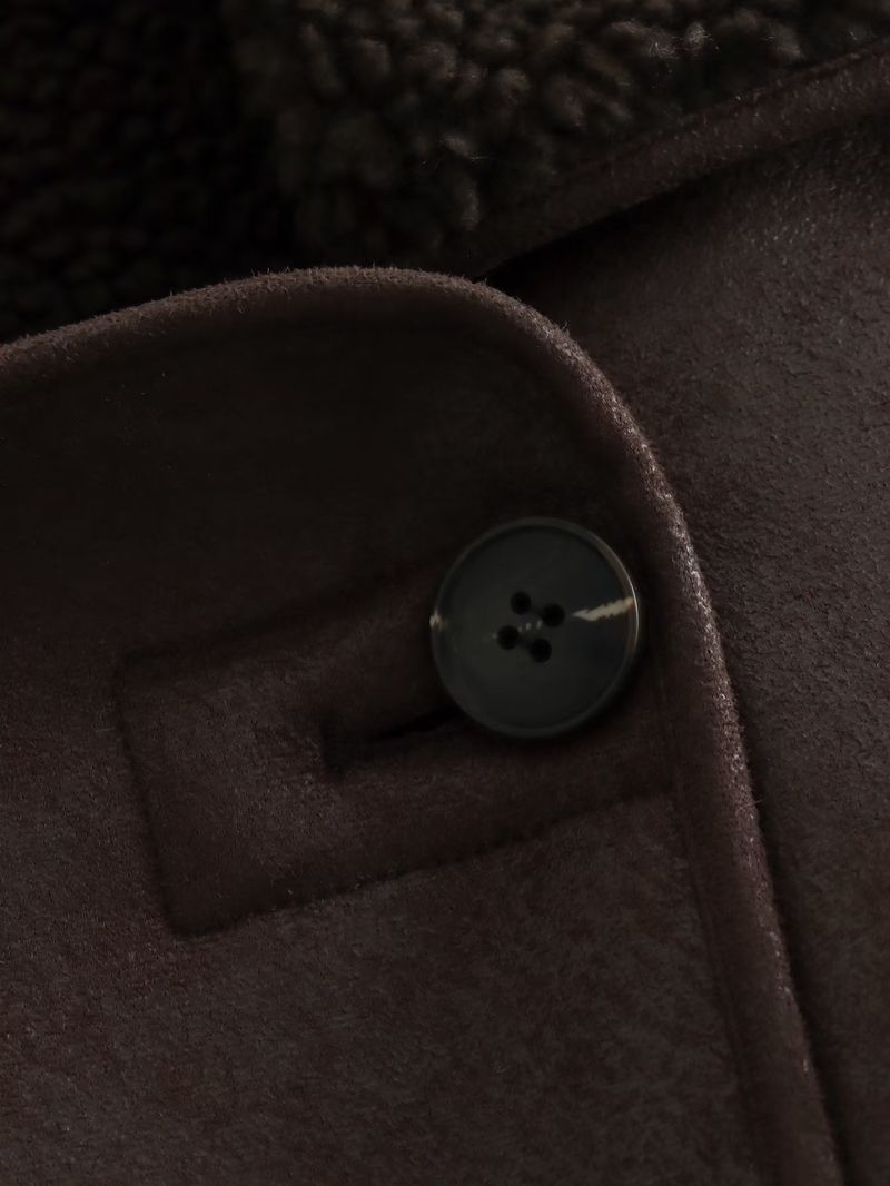 Cappotto caldo e imbottito in cotone con fodera in pelliccia, nuovo modello autunno-inverno da donna_voghion.com