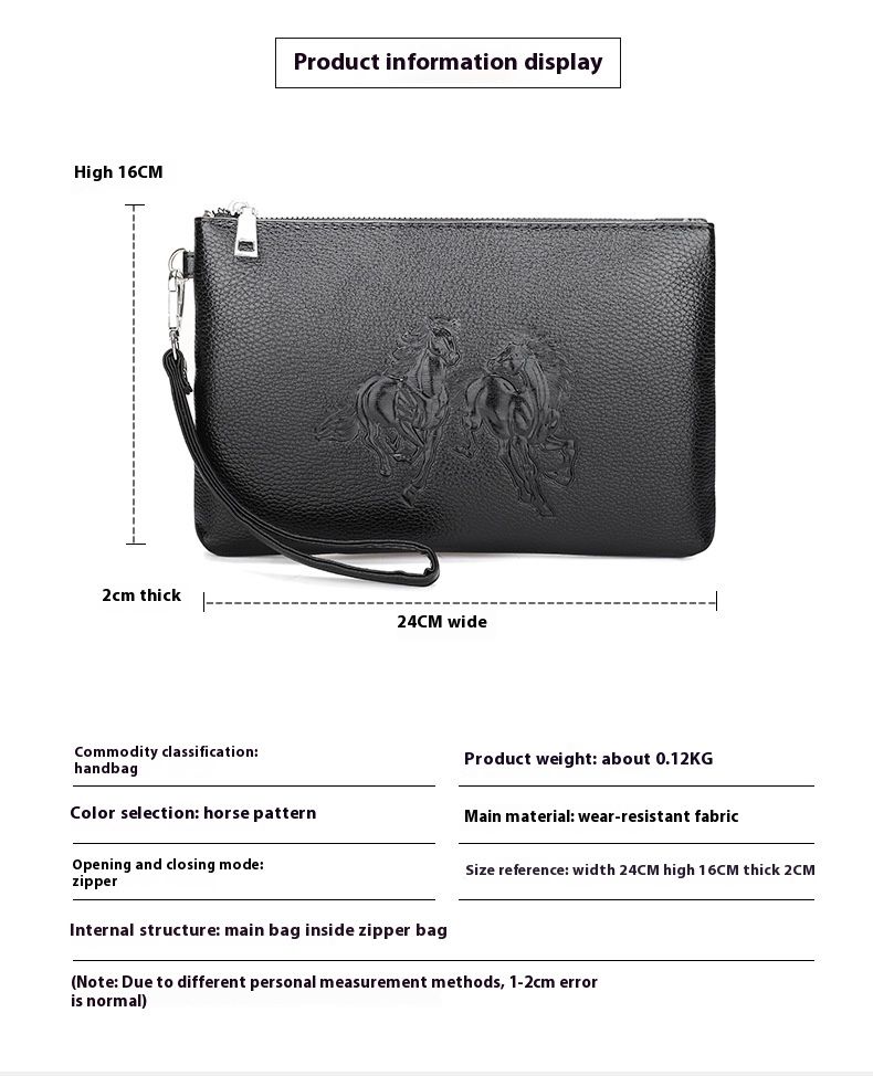 Trendy 2024 New Street Trend Handheld Mobile Phone Men's Shoulder Crossbody Bag, Zero Wallet_voghion.com