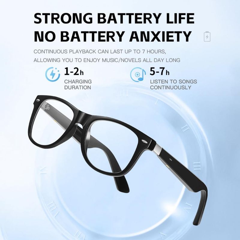 1 Smart Translate-Brille IP67 wasserdichte Virtual Reality-Musikwiedergabebrille Sprachassistent Kabellose Sportbrille_voghion.com