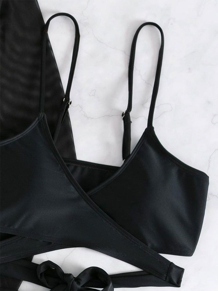 Dameskleding Strand Cover Up Bikini Badpak Driedelig Hoge Taille Hot Spring Badpak Vrouwelijk_voghion.com