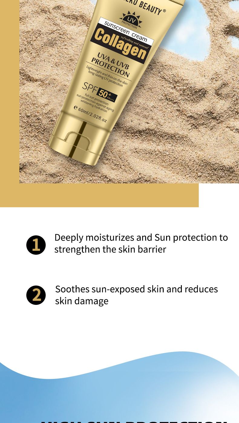 HEKO BEAUTY Lightweight Natural Sunscreen 50+++UV Blocking Body Sunscreen_voghion.com