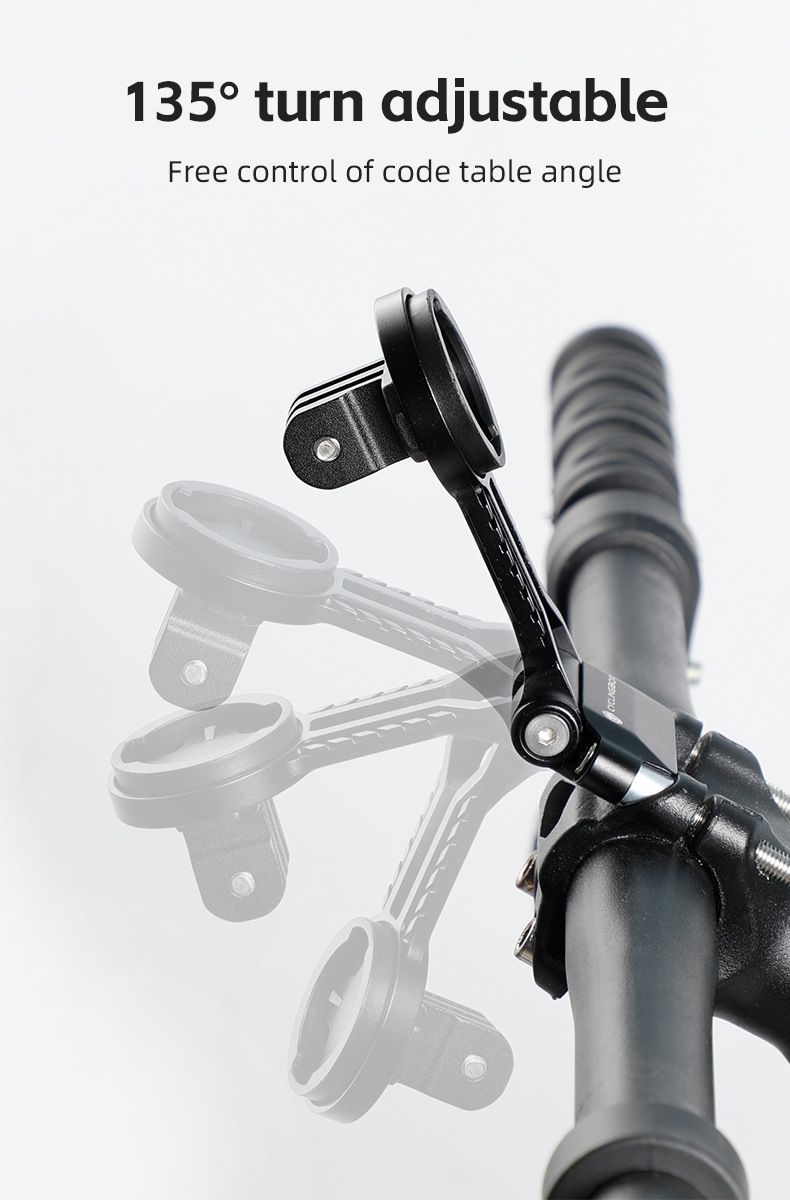 Support de compteur en alliage d'aluminium pour vélo de route et de montagne, support d'extension pour cadre réglable, équipement de cyclisme_voghion.com