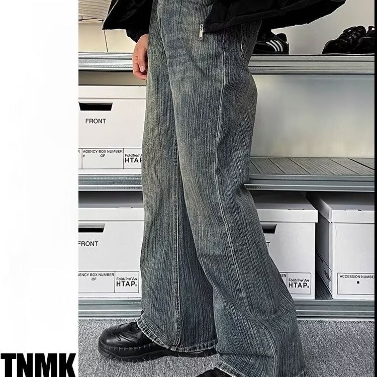 Jeans aderenti svasati micro bootcut stile americano indipendente Paris Washed Firecracker Festival 2024, pantaloni lunghi_voghion.com