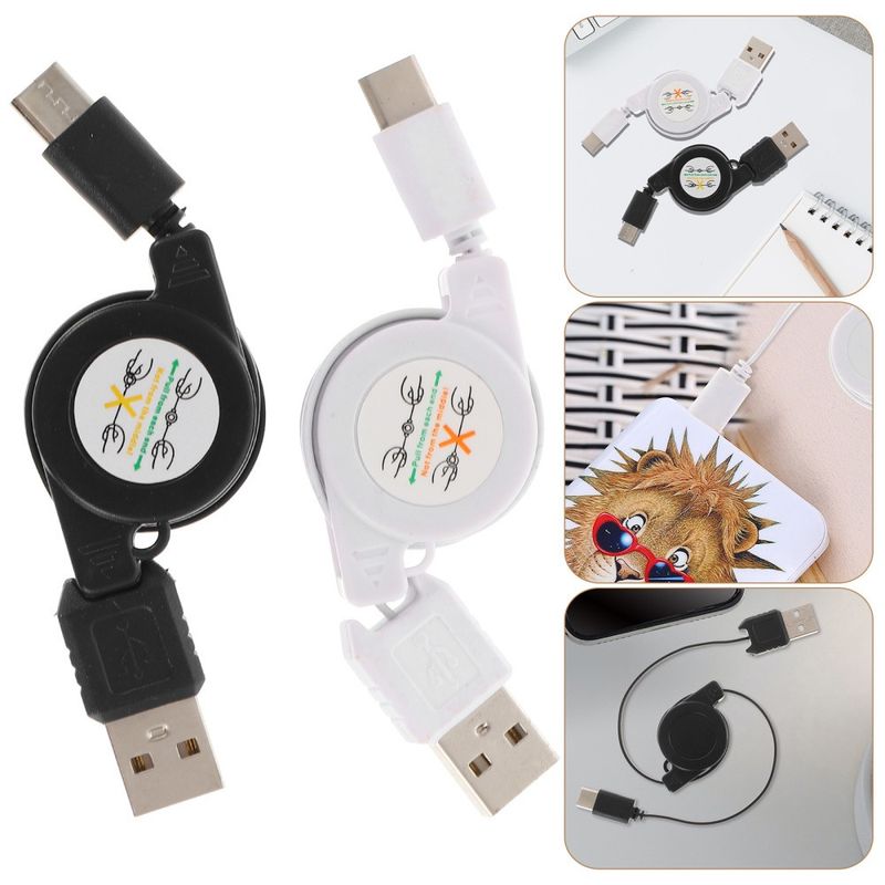 Lot de 2 câbles flexibles pour recharge de téléphone portable_voghion.com