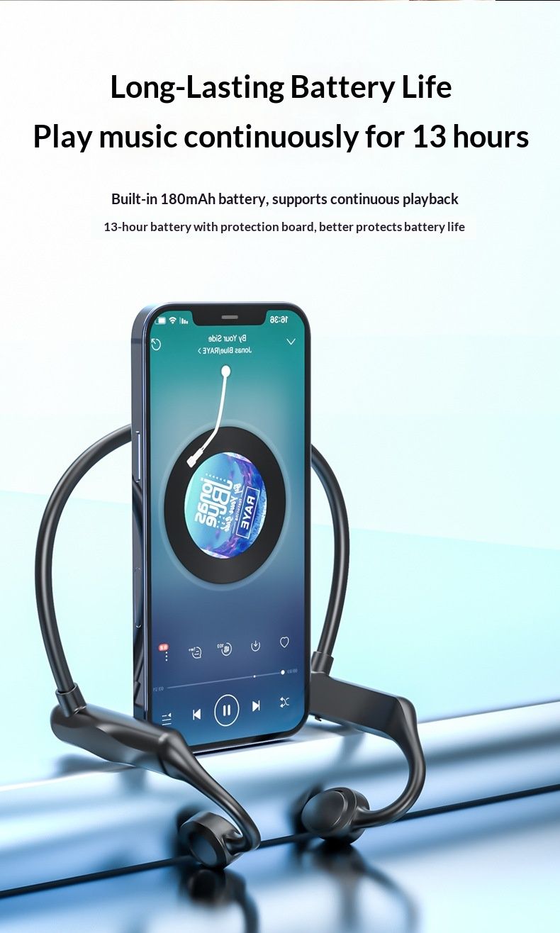 New Advantage In-Ear Air Conduction Wireless Earphones For Running Sports Anti-Drop Cross-Border Bluetooth Earphone_voghion.com