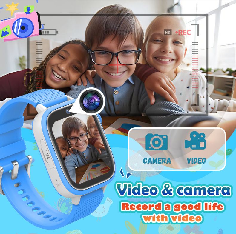 children's phone watch 4G smart positioning watch video SOS call independent watch _voghion.com