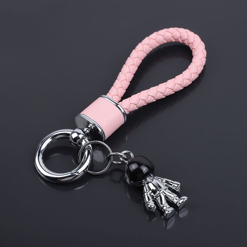 Autoschlüsselanhänger, Anhänger, Damen und Herren, High-End-Persönlichkeit, kreativ, geflochtenes Leder, Autoschlüsselanhänger, niedlich, Ins, Internet-Berühmtheit_voghion.com