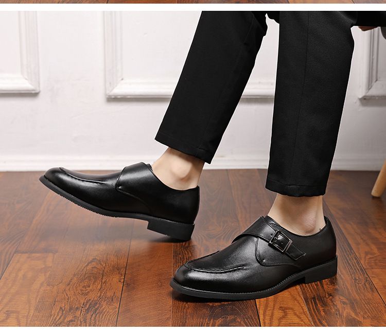 2024. gada pavasaris un rudens jauna britu stila sprādzes slīdēšana uz biznesa ādas apaviem Vīriešu formālie apavi Biroja profesionālie vīriešu apavi_voghion.com