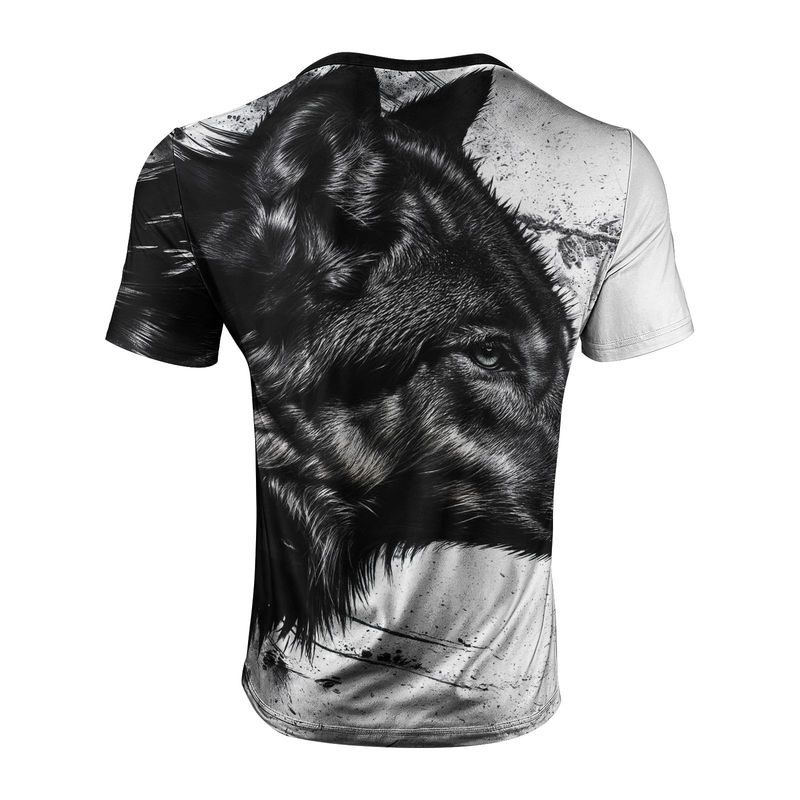 T-shirt à manches courtes pour homme, imprimé numérique, super élastique, décontracté, couleur unie, idéal pour les fêtes, la maison ou les soirées, tendance 2025_voghion.com