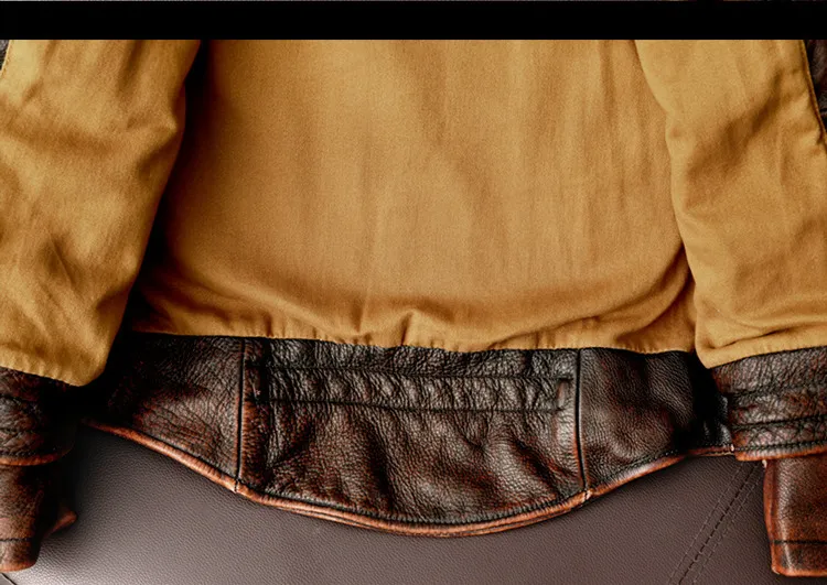 Homens jaqueta de couro genuíno vintage marrom 100% casaco homem fino moda motociclista roupas tamanho asiático s6xl m697 gota_voghion.com